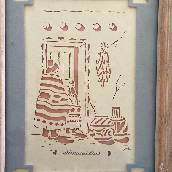 Figi Graphics Set of Two Matted Southwestern/Native American Decor Pictures - Picture 5 of 14